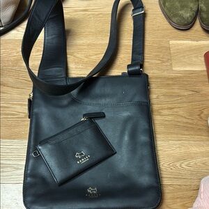 RADLEY LONDON Black Crossbody Bag and wallet. Smooth Leather